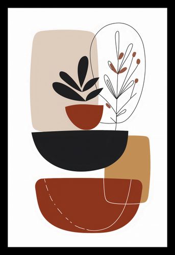 Plakat 20x30cm Botaniczna Abstrakcja na Arena.pl