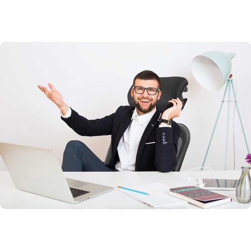 Fotel biurowy z mikrosiatki Sofotel Ryga czarny na Arena.pl