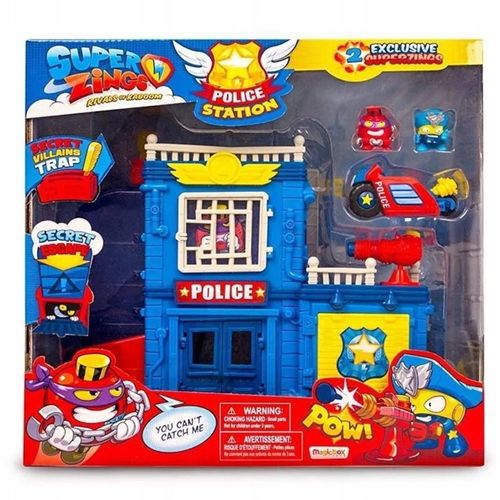 SUPER ZINGS POSTERUNEK POLICJI +2 FIGURKI + POJAZD na Arena.pl