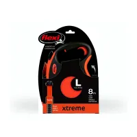 Smycz Flexi Xtreme L taśma 8m black orange