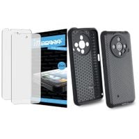 Folia do ULEFONE ARMOR X31 / X31 PRO ochronna + ETUI silikonowe czarne TPU