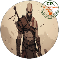 Opłatek waflowy na tort - God Of War