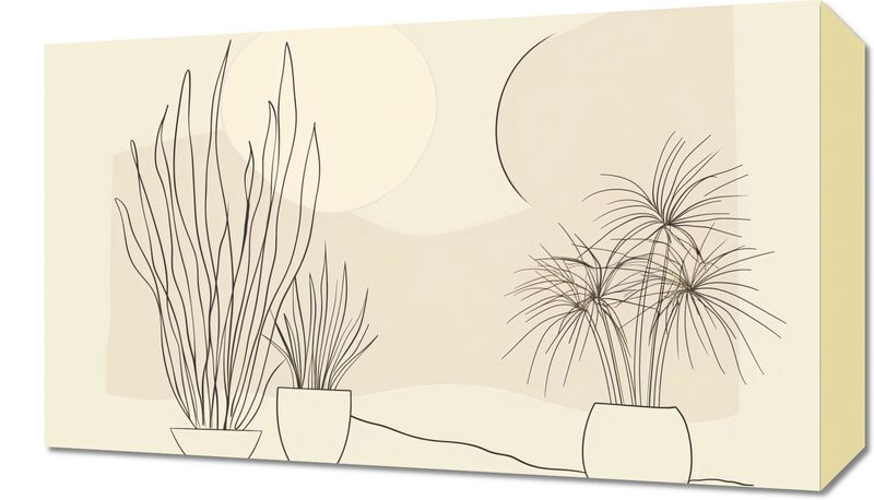 Obraz 50x30cm Roślinność w Pastelu zdjęcie 1