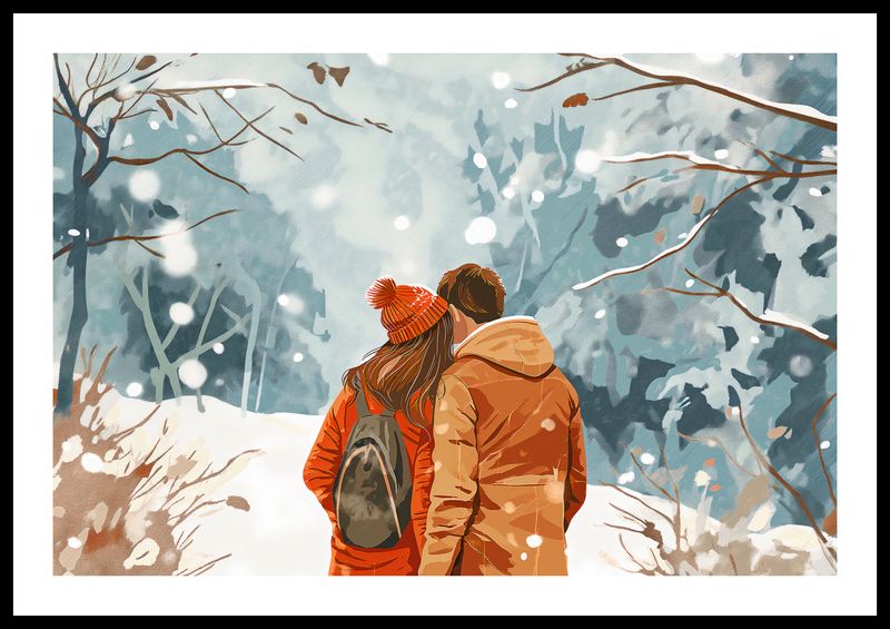 Plakat 60x40cm Razem w Śniegu zdjęcie 3