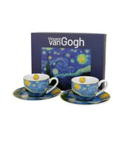 FILIŻANKI ZE SPODKIEM ESPRESSO DUO VAN GOGH GWIAŹDZISTA NOC 90 ML X 2 SZT