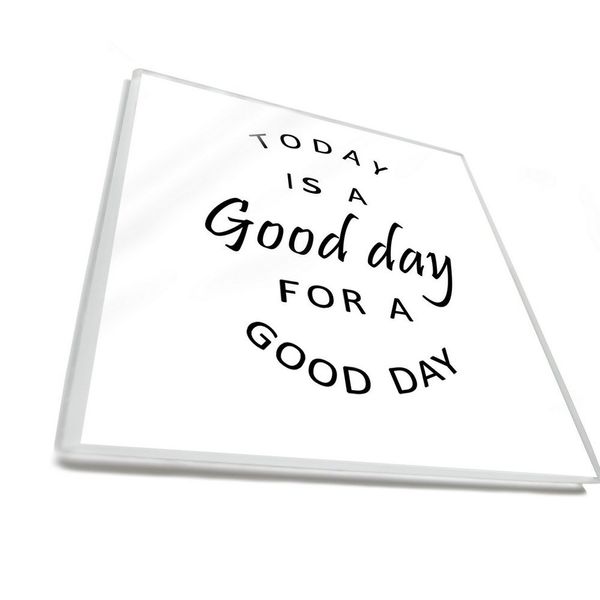 TODAY biały - magnes szklany zdjęcie 2