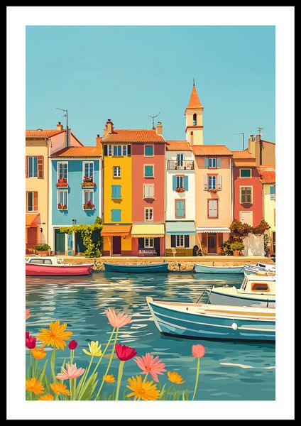 Plakat 40x60cm Wielobarwne Nadbrzeże zdjęcie 3