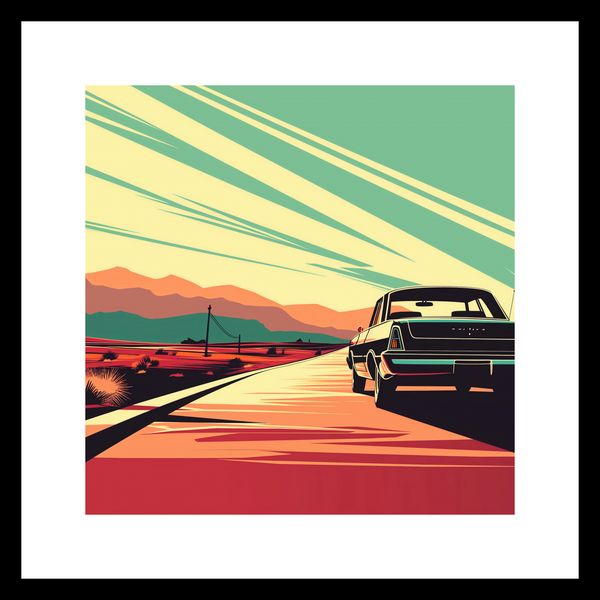 Plakat 30x30cm Droga przez Pustynię zdjęcie 3