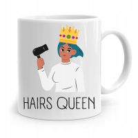 Kubek Dla Fryzjera Barbera Fryzjerki Hairs Queen Z Nadrukiem Ze Zdjęciem