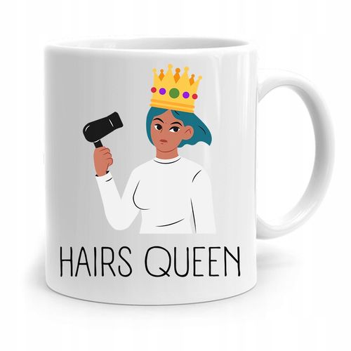 Kubek Dla Fryzjera Barbera Fryzjerki Hairs Queen Z Nadrukiem Ze Zdjęciem na Arena.pl