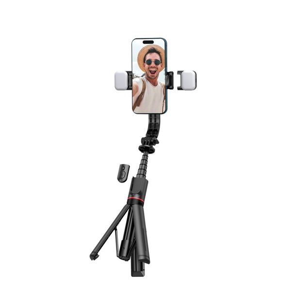 TECH-PROTECT L05S BLUETOOTH SELFIE STICK TRIPOD & LED LIGHT BLACK zdjęcie 8