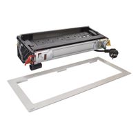 Gniazdo meblowe FLIP UP z chowaną pokrywą 3X2P+Z/USB A+C/3RJ/HDMI z przewodem 2m - METAL Legrand 654853