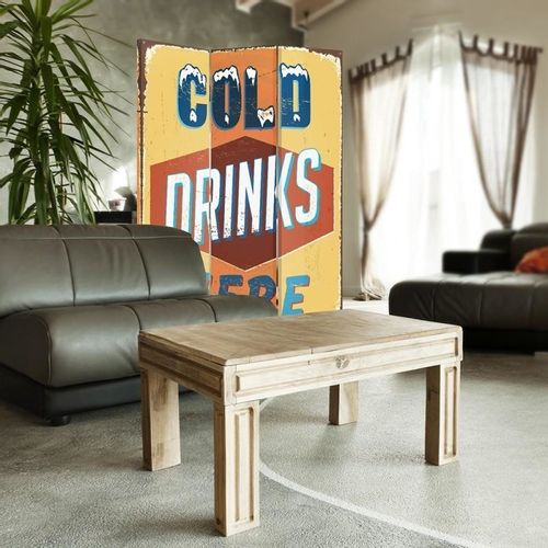Parawan dekoracyjny, Cold drinks here 110x150 na Arena.pl