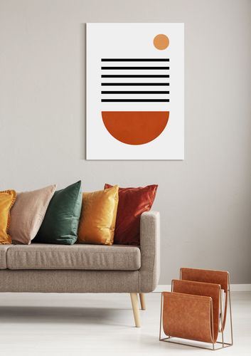 Plakat cyfrowy do wydruku geometrczyny boho na Arena.pl