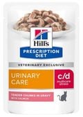 hill's prescription diet c/d urinary stress feline salmon 85g