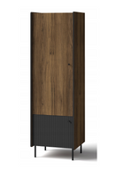 Nowoczesna Szafa Wąska 59 cm Orzech PRESTIM DL