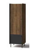 Nowoczesna Szafa Wąska 59 cm Orzech PRESTIM DL