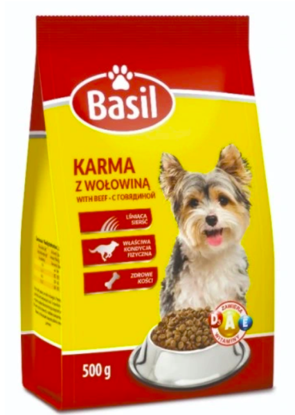 BASIL KARMA SUCHA 500g PIES WOŁOWINA zdjęcie 1