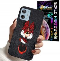 ETUI DO MOTOROLA MOTO G55 - MYSZKA MINNIE MICKEY MINI + SZKŁO