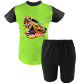 Krótka Piżama dziecięca Hot Wheels
