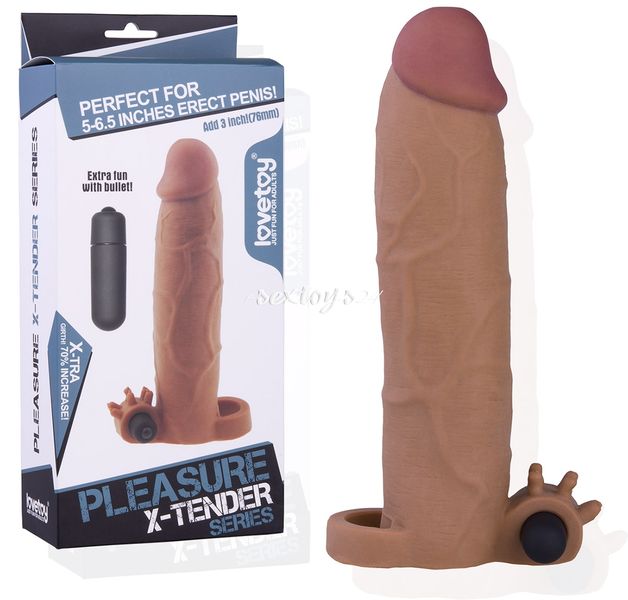 Przedłużka Z Wibracjami 7,6 Cm + 70 % Pogrubienia zdjęcie 1