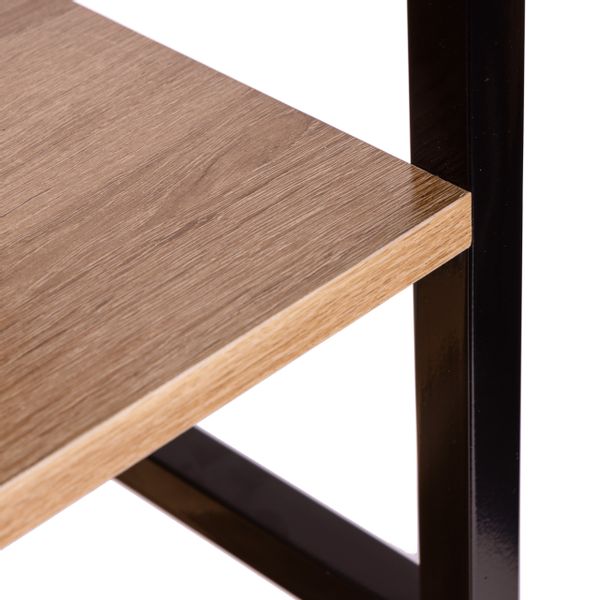 Reał loftowy wysoki 5 półek metal MDF zdjęcie 6