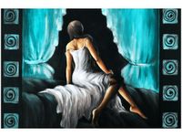 OBRAZ KOBIETA TURKUSIE