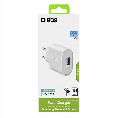 Ładowarka sieciowa USB-A 10W - biała na Arena.pl