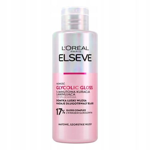 LOREAL ELSEVE GLYCOLIC GLOSS kuracja laminująca do włosów 200 ml na Arena.pl
