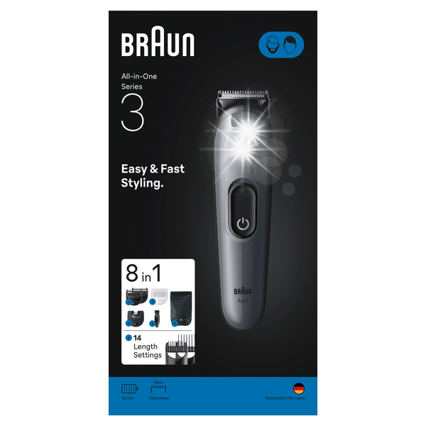 trymer BRAUN AIO3540 Szary zdjęcie 1