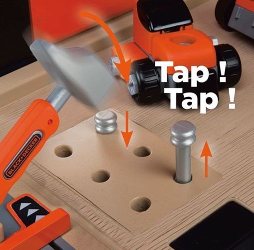 SMOBY 360702 Warsztat 95 akc. Ultimate Black&Decker zdjęcie 5