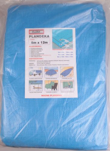 Plandeka Niebieska 8x12 70g/m2 na Arena.pl