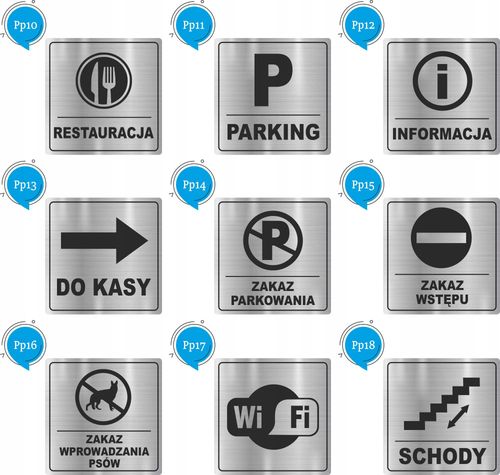 Tabliczka Piktogram WC TOALETA INFORMACJA WIFI na Arena.pl