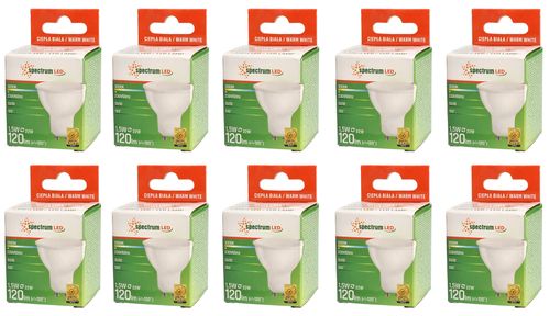 Żarówka LED GU10 1,5W 230V ciepła WW WOJ+13268 10 SZTUK SPECTRUM LED na Arena.pl