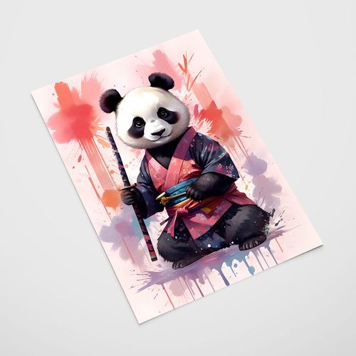 Plakat dla dzieci panda kung fu 61x91 cm na Arena.pl