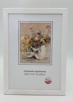 fotoramka drewniana dyplomowa a4 biała 21 x 30 cm