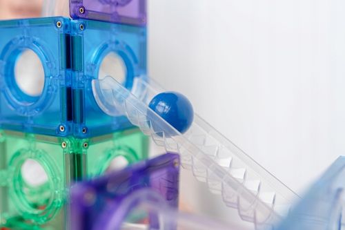 Connetix klocki magnetyczne Ball Run kulodrom 92 szt. + gratis na Arena.pl