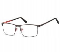 Okulary Nerd prostokątne Zerówki Korekcyjne Męskie