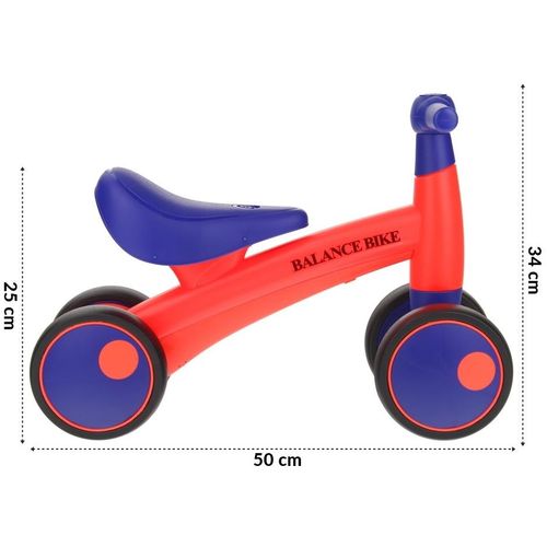 Rowerek Biegowy Pchacz Chodzik Jeździk - czerwony na Arena.pl