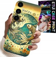 ETUI DO SAMSUNG GALAXY S25 PLUS - ZNAK ZODIAKU, RYBA ASTRONOMIA + FOLIA