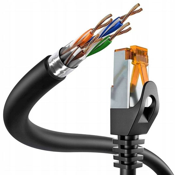 KABEL SIECIOWY LAN ETHERNET RJ45 SFTP CAT6a 15M zdjęcie 4