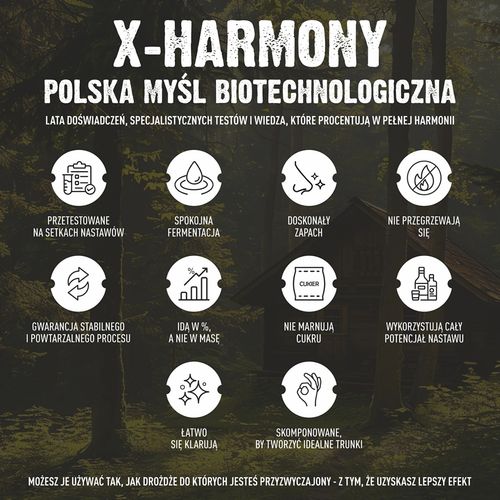X-HARMONY TURBO drożdże gorzelnicze 18% na100L 360g na Arena.pl