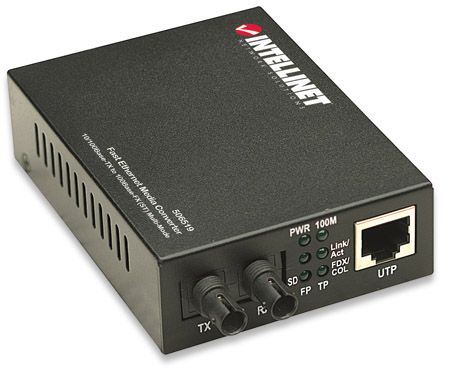 INTELLINET MEDIA KONWERTER 10/100BASE-TX RJ45 / 100BASE-FX MM ST 2KM zdjęcie 2