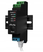 SHELLY PRZEKAŹNIK 2-KANAŁOWY NA SZYNĘ DIN PRO 2PM SMART WIFI LAN BT 4.2