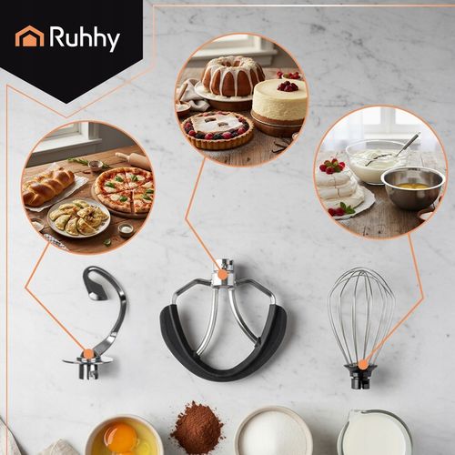 Robot Kuchenny Planetarny z Podgrzewaną Misą 5,7L Ruhhy Mikser do na Arena.pl