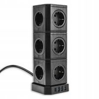 Rozgałęziacz listwa zasilająca 17w1 KOSTKA CUBE Spacetronik USB / USB C PD