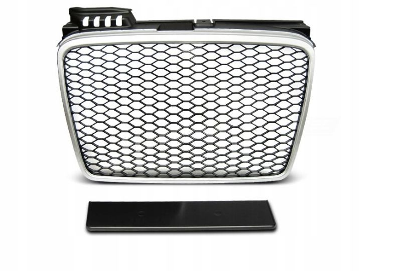 Grill Atrapa AUDI A4 B7 RS-TYPE 04-08 MATT SILVER zdjęcie 3