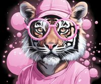 Plakat 60x50cm Ludzki Tygrys