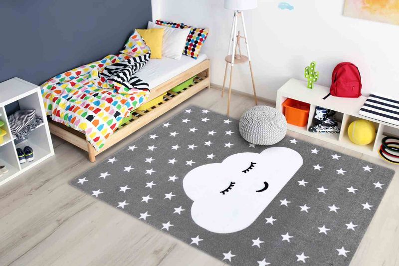 RUG/LU/TINIES/CLOUD/GREY/80x150 zdjęcie 2
