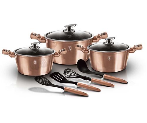 zestaw garnków granitowych berlinger haus rose gold bh-6151 na Arena.pl
